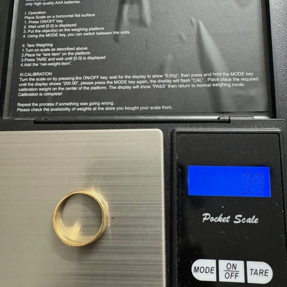 14K Gold Solid Minimalist Sturdy Wedding Ring - Picture 8 of 8